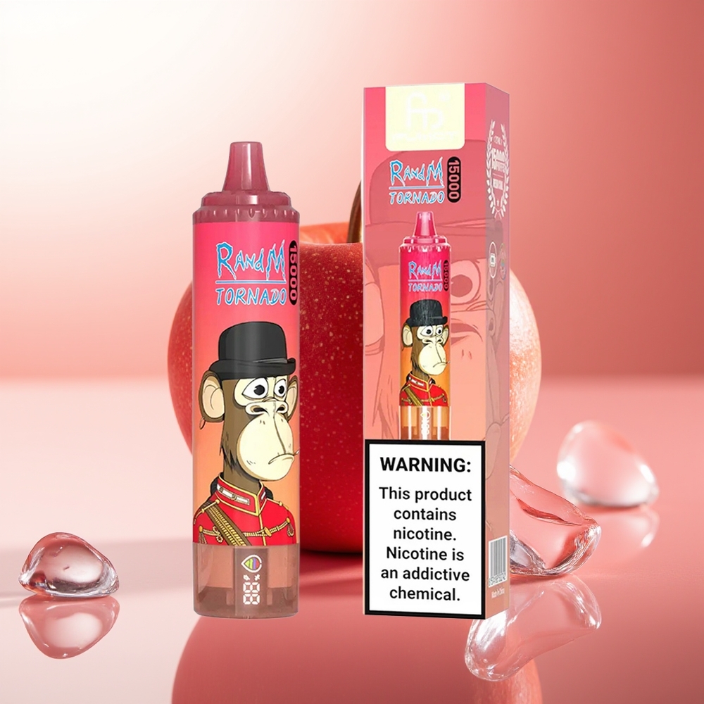 RandM Fumot Tornado 15000 Puffs Energía Roja Hielo 25ml Tipo-C