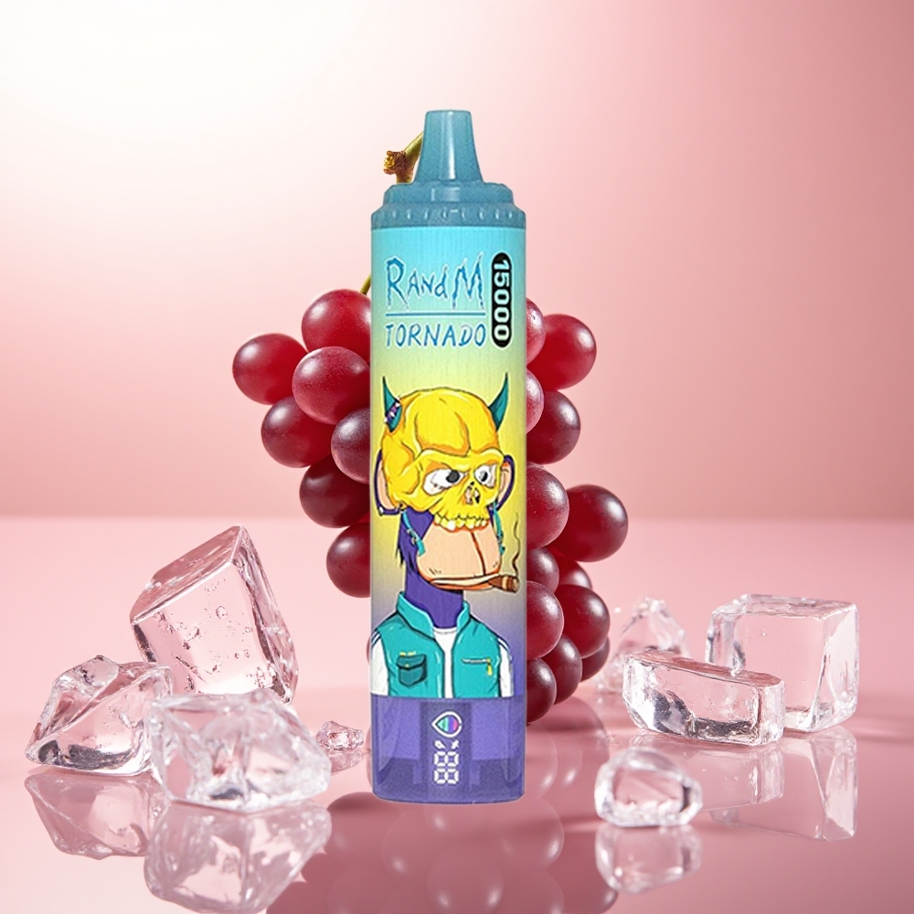 RandM Fumot Tornado 15000 Puffs Hielo de Uva 25ml Tipo-C