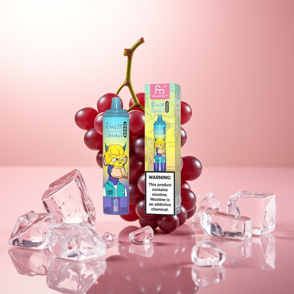 RandM Fumot Tornado 15000 Puffs Hielo de Uva 25ml Tipo-C