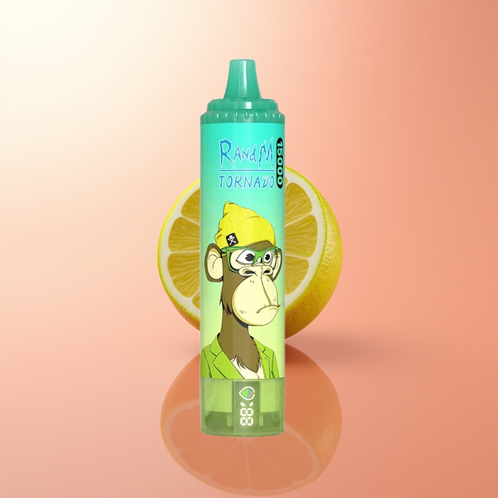 RandM Fumot Tornado 15000 Puffs Lima Limón 25ml Pantalla LCD