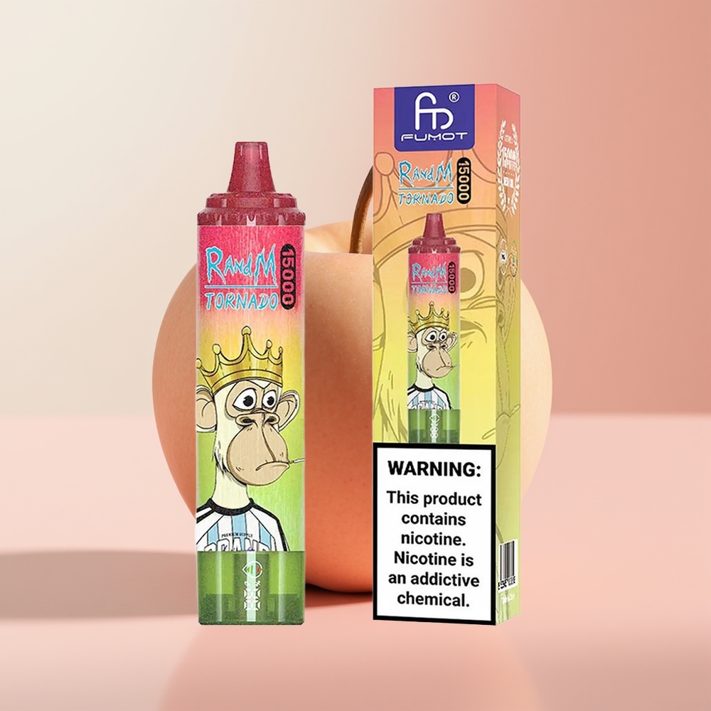 RandM Fumot Tornado 15000 Puffs Manzana Durazno Pera 25ml 850mAh