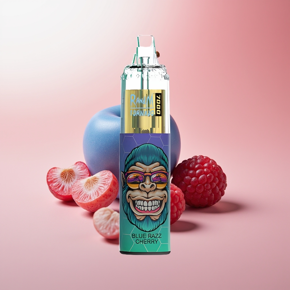 RandM Fumot Tornado 7000 Puffs Cereza Frambuesa Azul Tipo-C 850 MAH