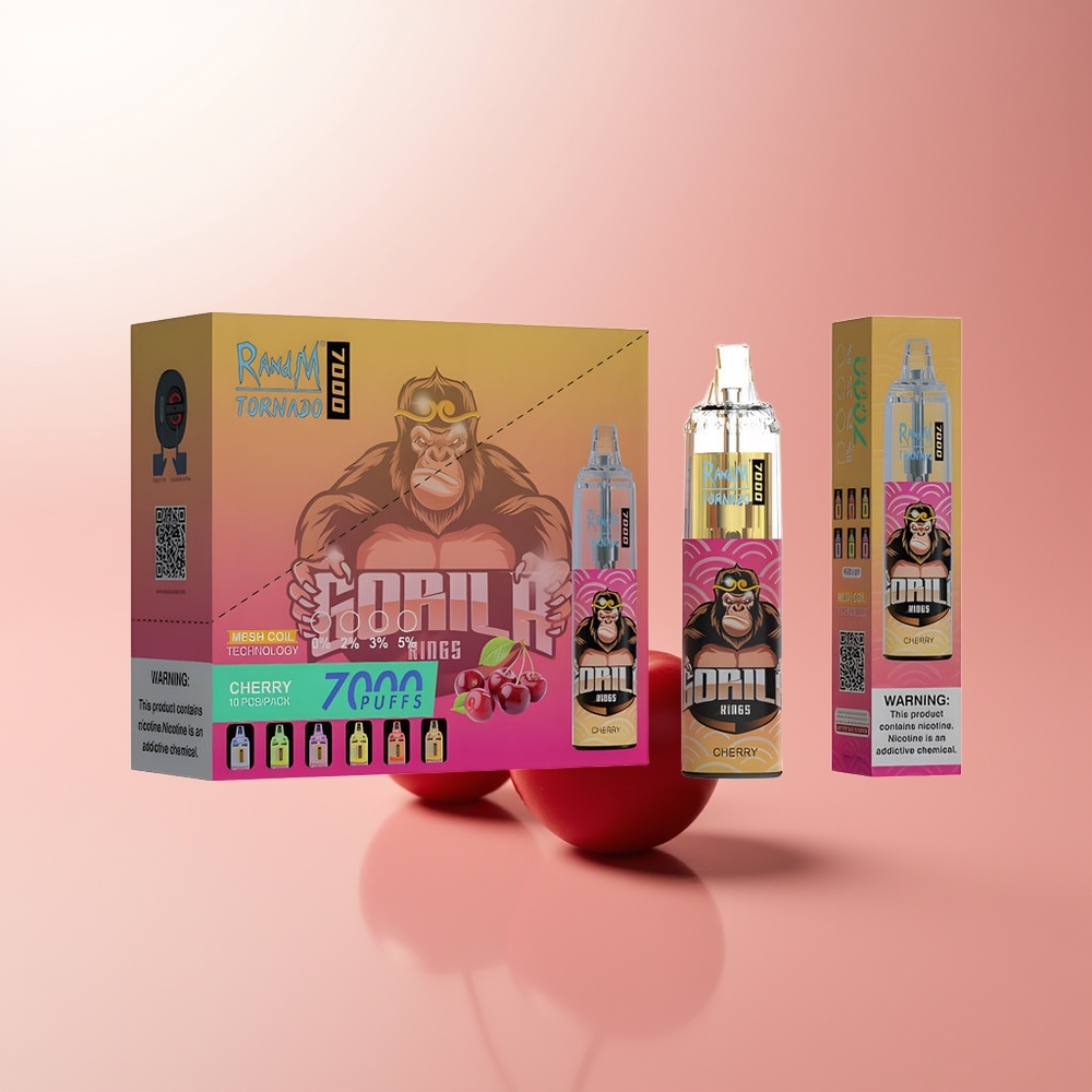 RandM Fumot Tornado 7000 Puffs Cereza Tornado 14ML Tipo-C