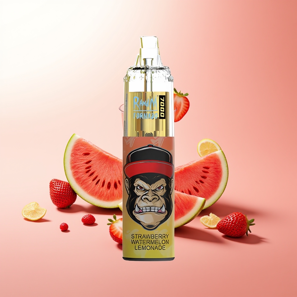 RandM Fumot Tornado 7000 Puffs Fresa Sandía Limonada con Batería 850 MAH y Luz RGB