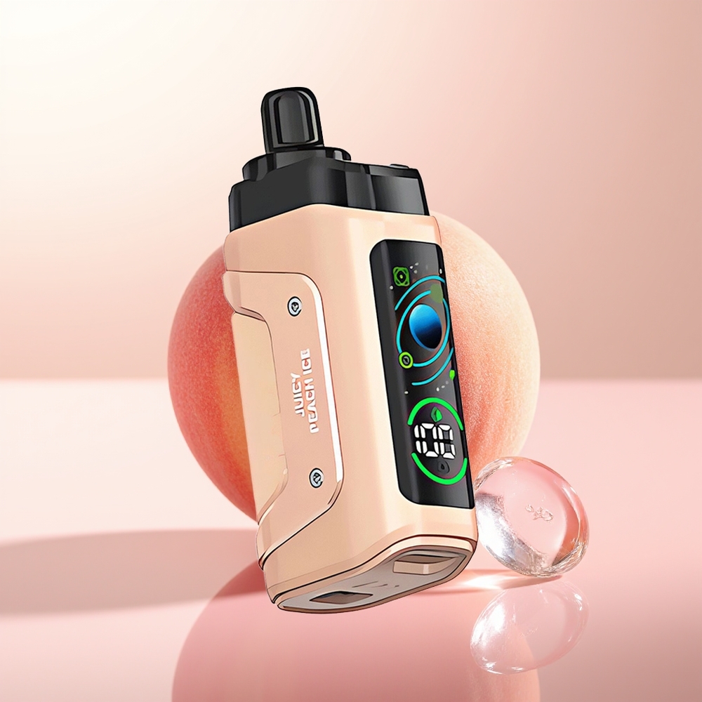Razz Bar 45000 Puffs Melocotón Jugoso Hielo con Bobina Malla y Resistencia Ajustable