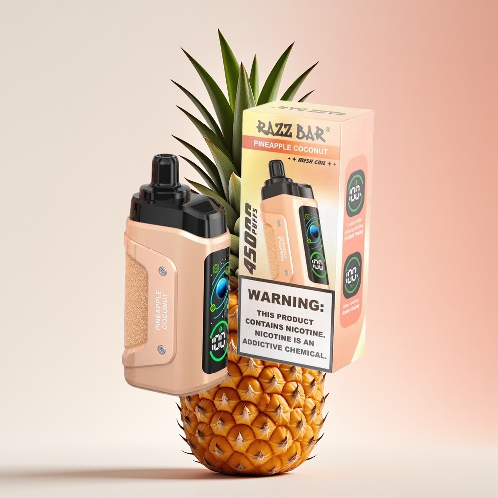 Razz Bar 45000 Puffs Piña Coco Tipo-C Recargable 20 mg/ml