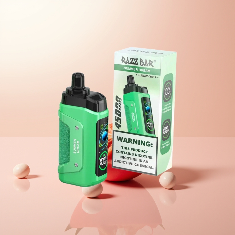 Razz Bar 45000 Puffs Sueño de Verano con Bobina de Malla y Aire Ajustable