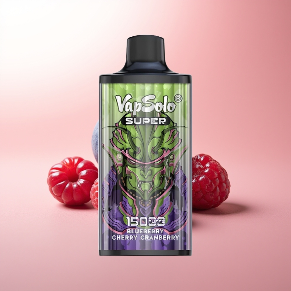Vapsolo Super 15000 Puffs Arándano Cereza Zarzamora 40ml Tipo-C