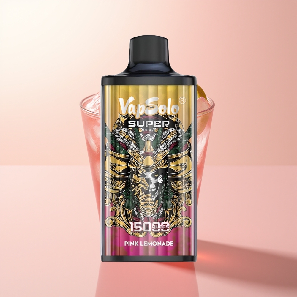 Vapsolo Super 15000 Puffs Limón Rosa Súper 40ml 850mah