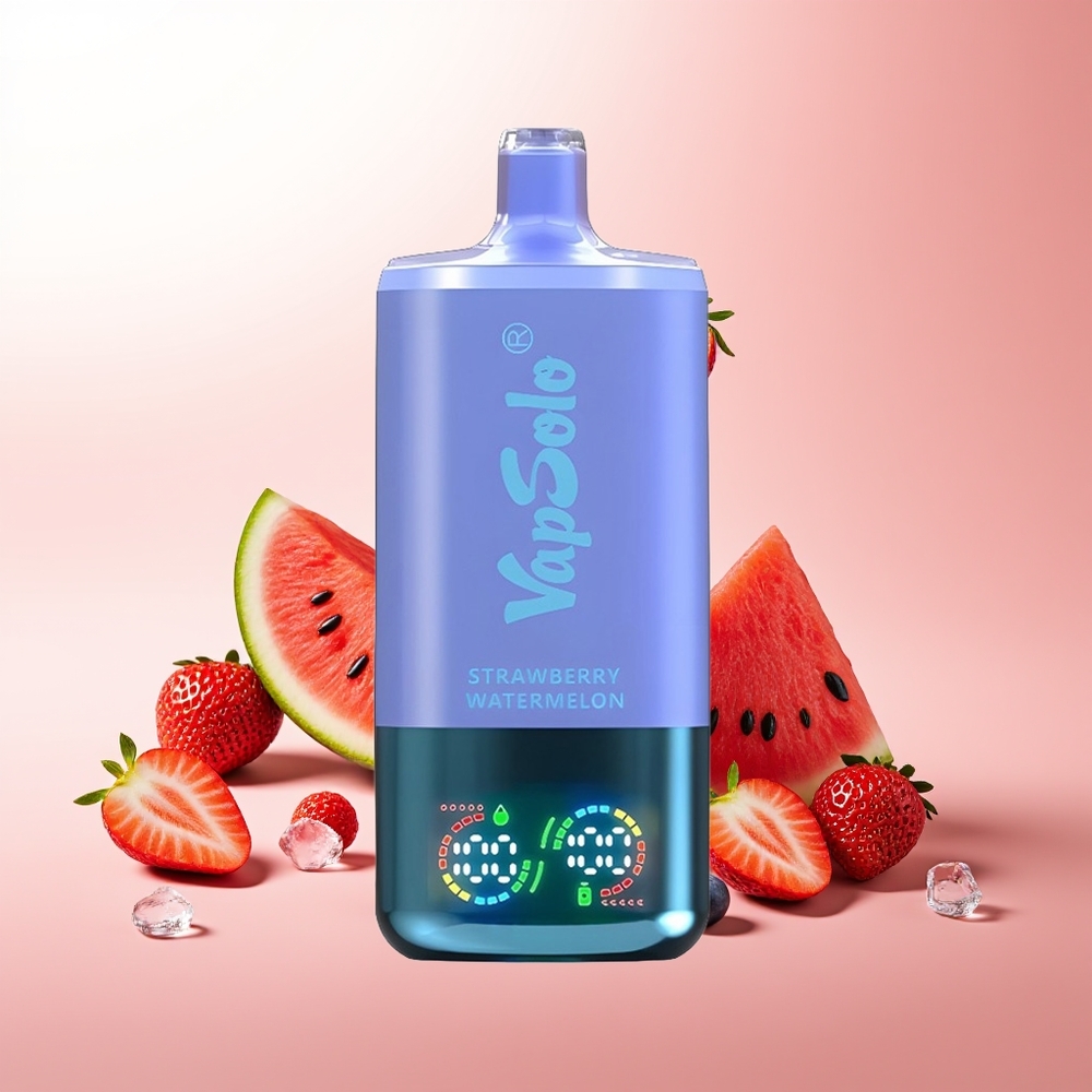 Vapsolo Triple 30000 Puffs Fresa Sandía & Arándano Hielo con 40ml y Tipo-C