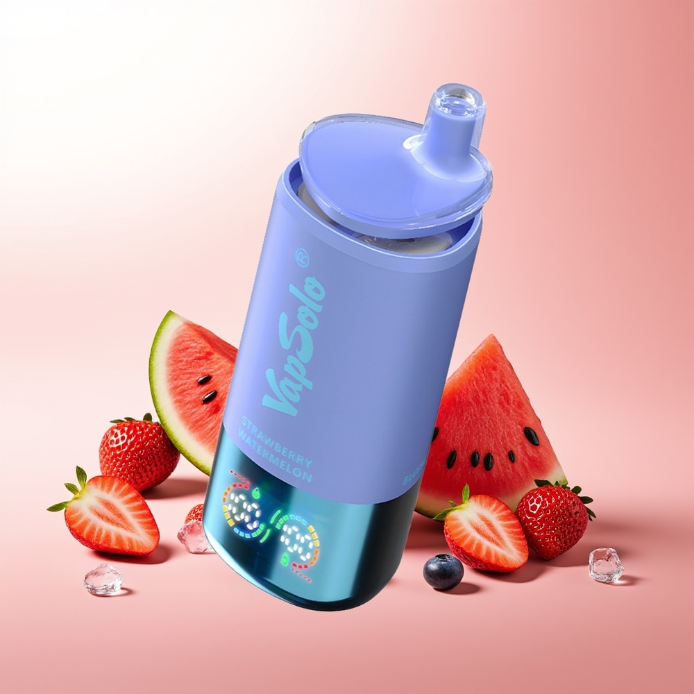 Vapsolo Triple 30000 Puffs Fresa Sandía & Arándano Hielo con 40ml y Tipo-C