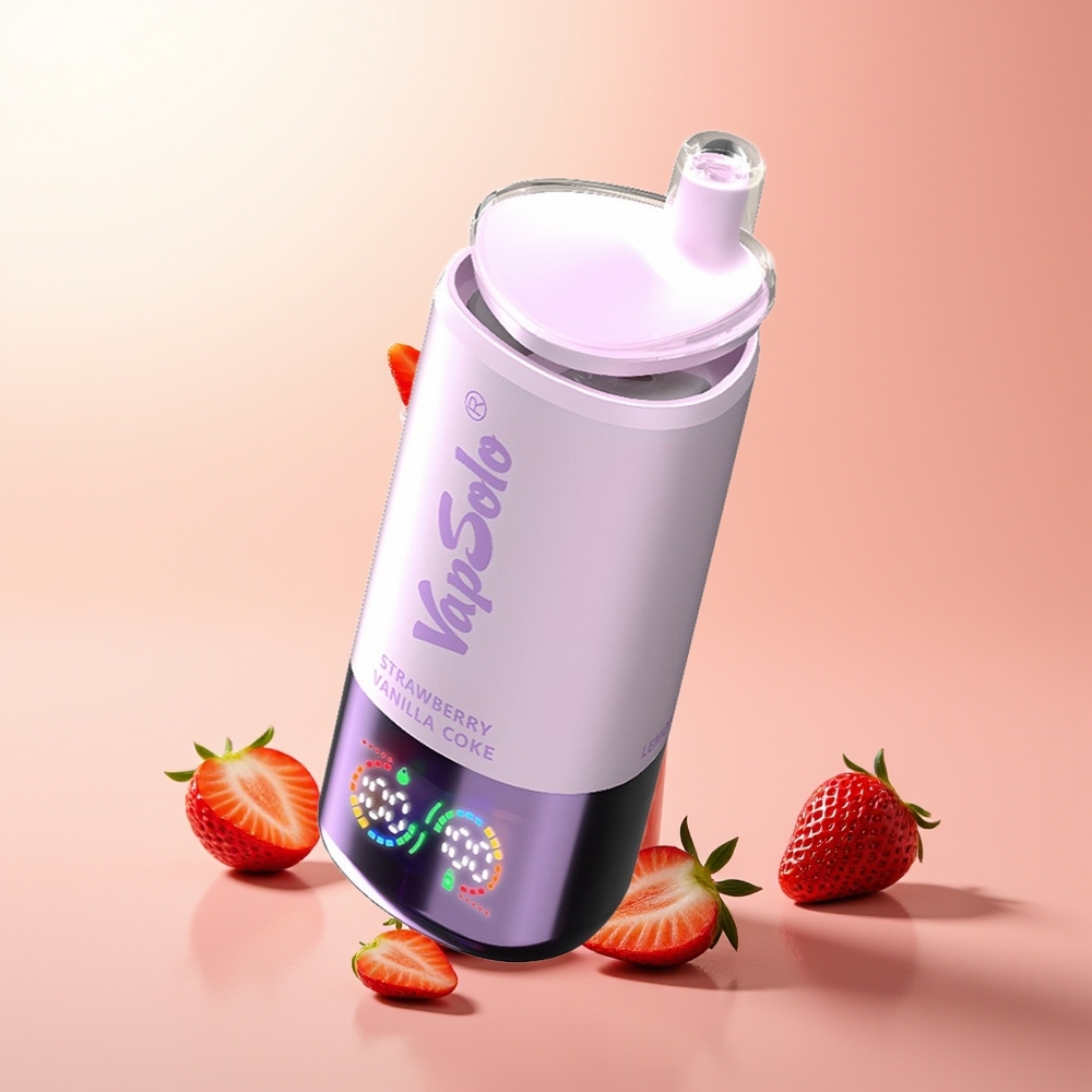 Vapsolo Triple 30000 Puffs Fresa Vainilla Coke 40ml Tipo-C