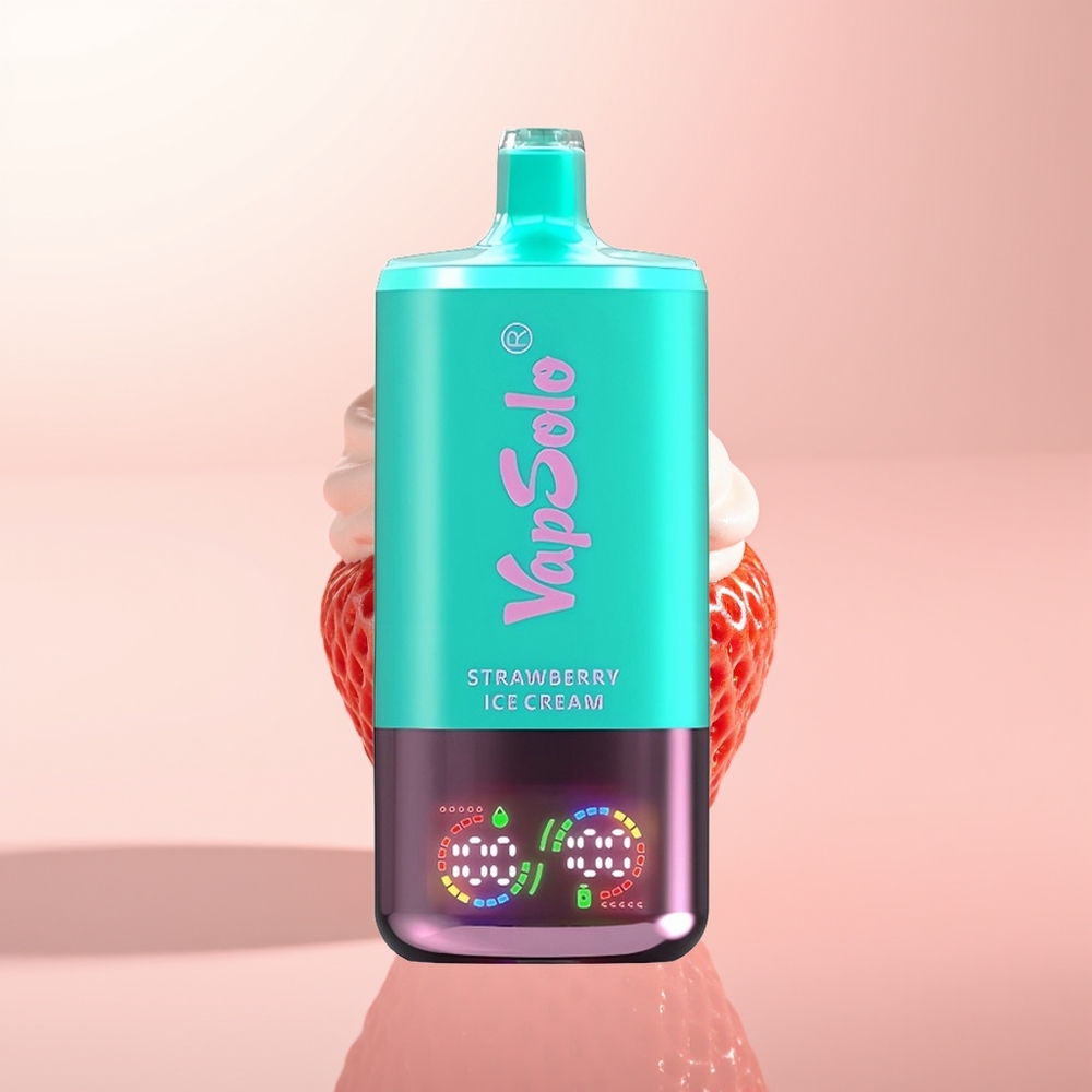 Vapsolo Triple 30000 Puffs Helado de Fresa Triple 40ml Tipo-C