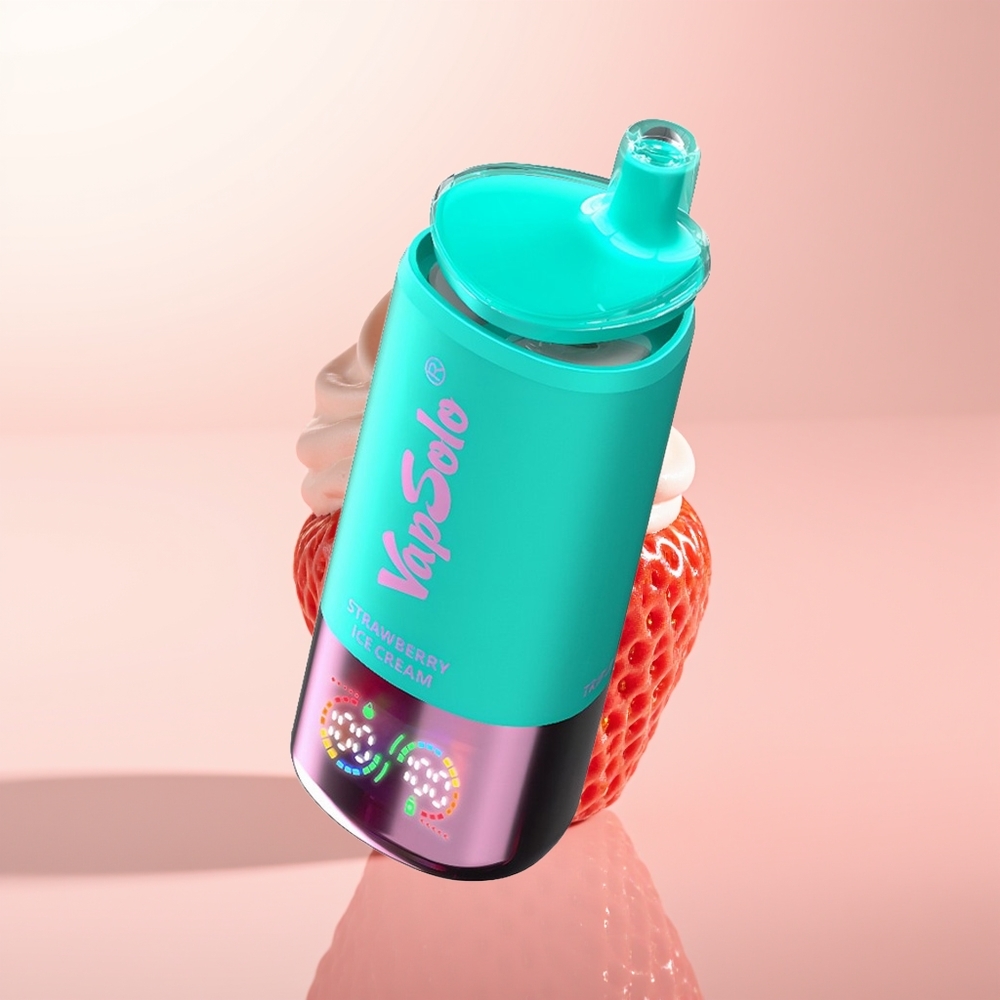 Vapsolo Triple 30000 Puffs Helado de Fresa Triple 40ml Tipo-C