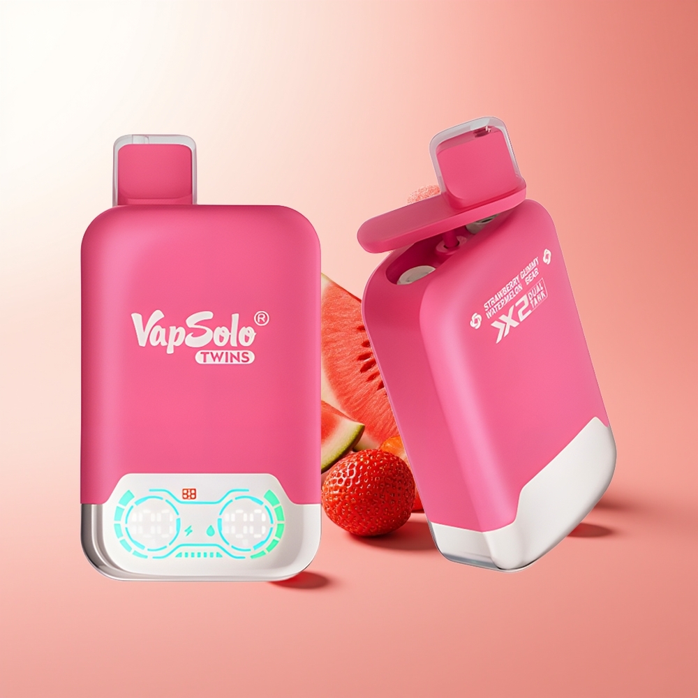 Vapsolo Twins 20000 Puffs Fresa Sandía & Ositos de Goma 40ml Tipo-C