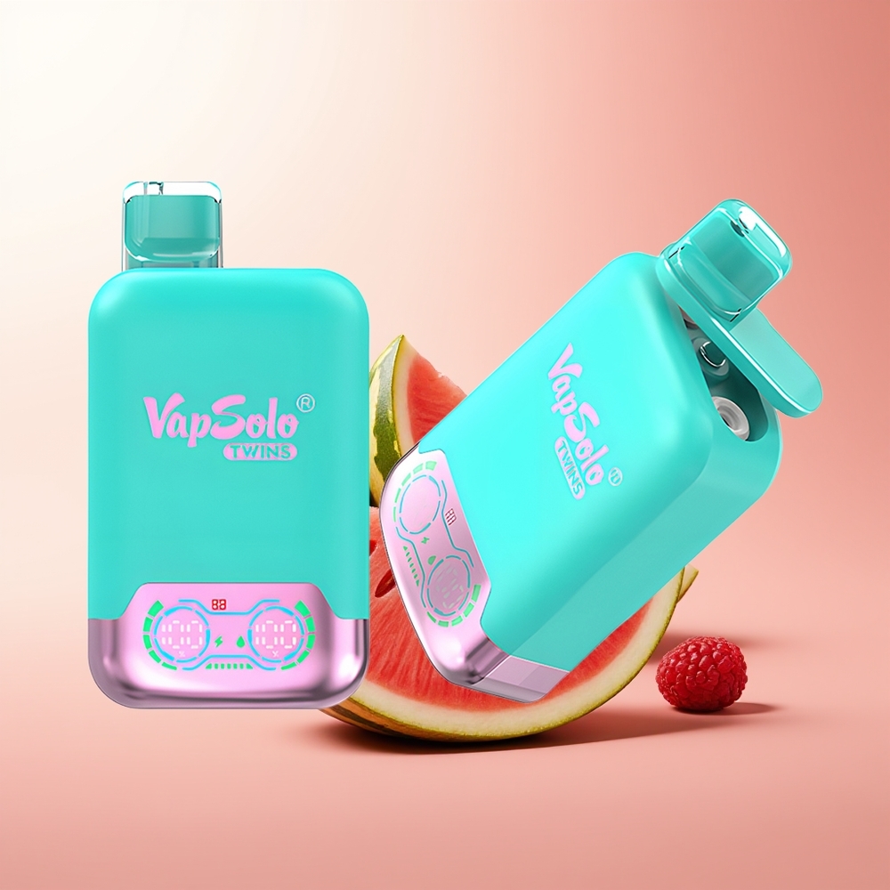 Vapsolo Twins 20000 Puffs Triple Melón & Frambuesa Sandía 40ml Tipo-C