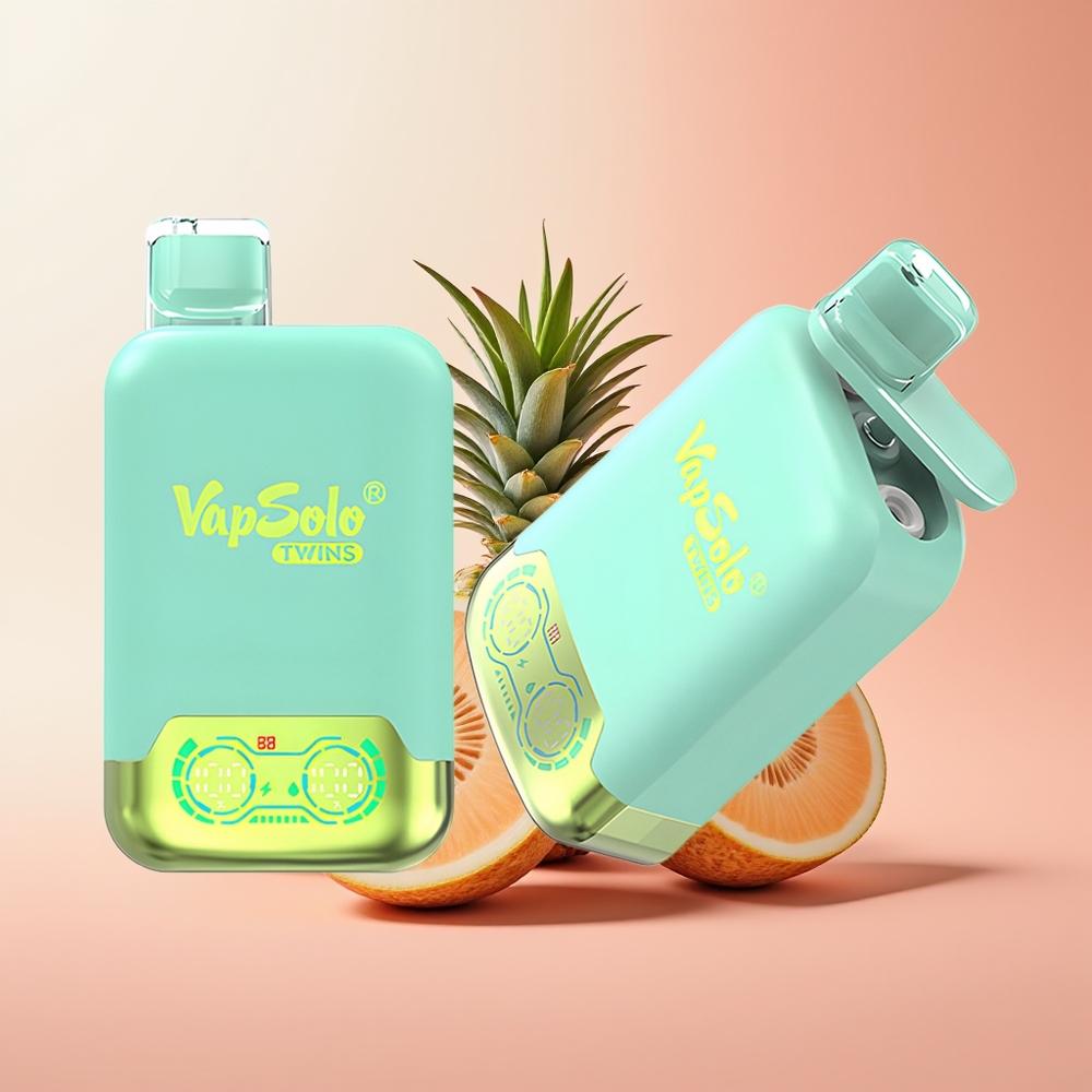 Vapsolo Twins 20000 Puffs Triple Melón & Piña Coco con 40 ml y Tipo-C