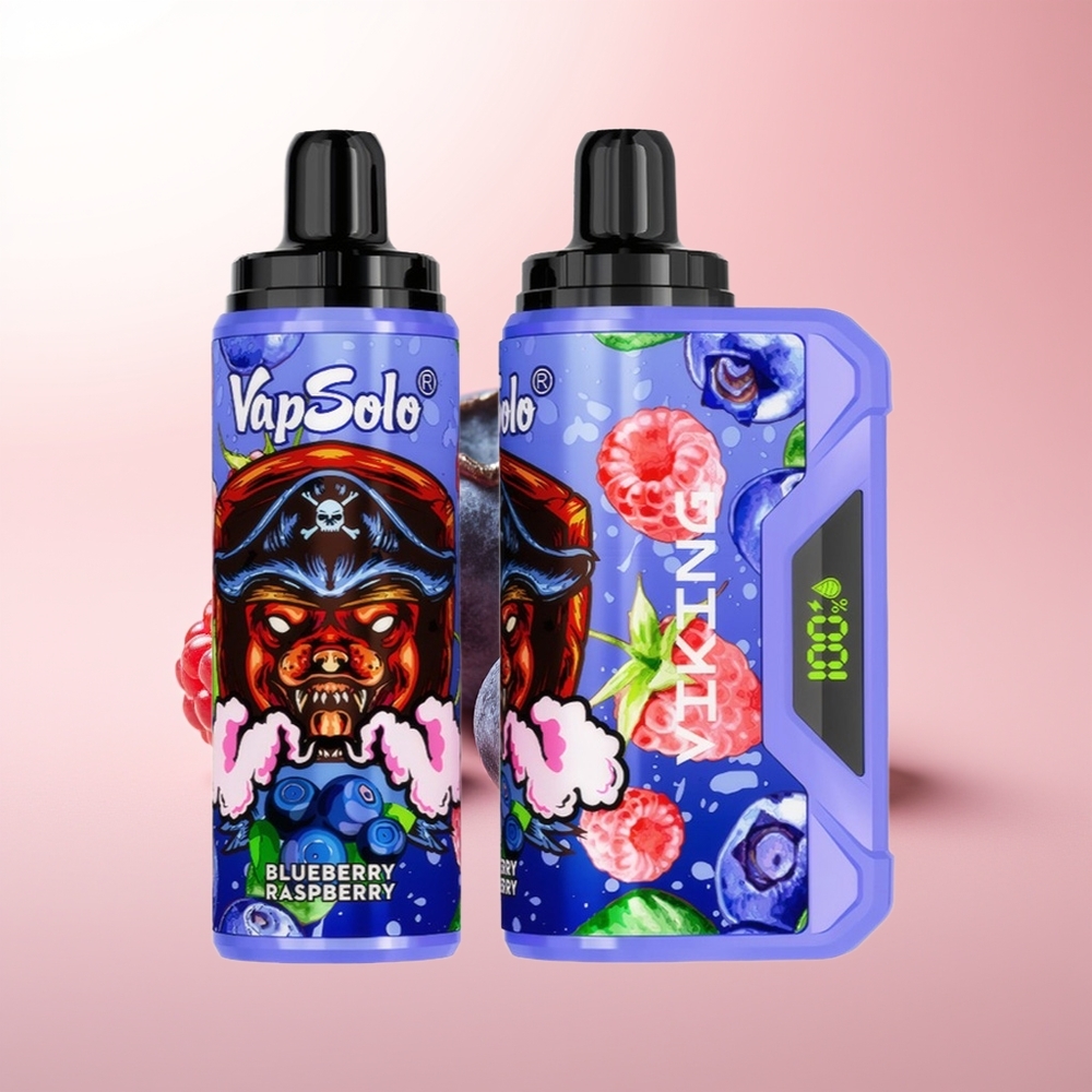 VapSolo VIKING 12000 Puffs Arándano Frambuesa Tipo-C 22ml