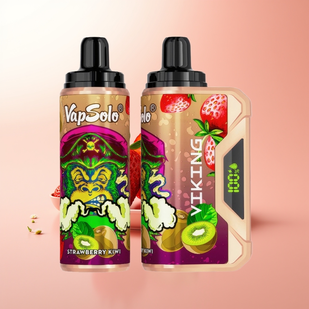 VapSolo VIKING 12000 Puffs Fresa Kiwi 22ml Tipo-C