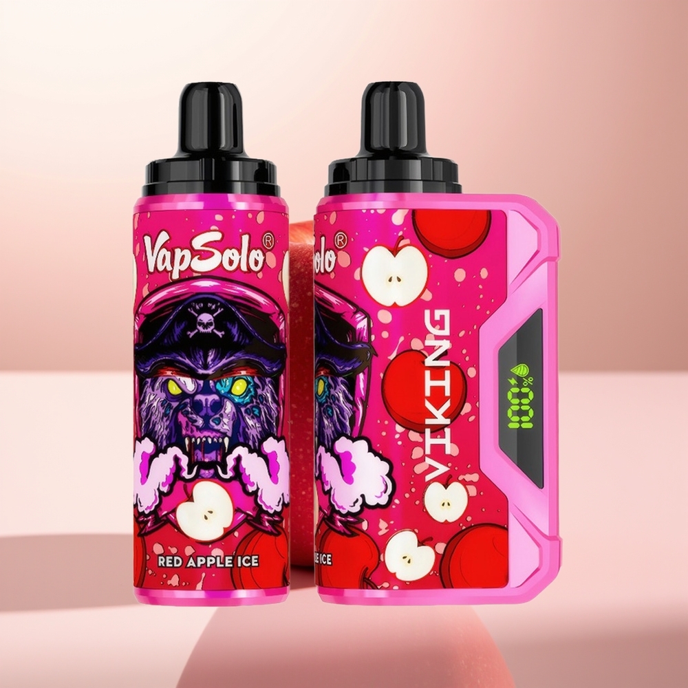 VapSolo VIKING 12000 Puffs Manzana Roja Hielo Tipo-C 22ml