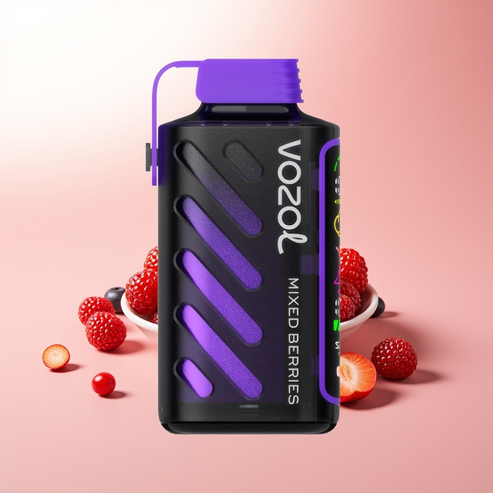 VOZOL Gear Power 20000 Puffs Bayas Mixtas Dual Mesh Pantalla Completa