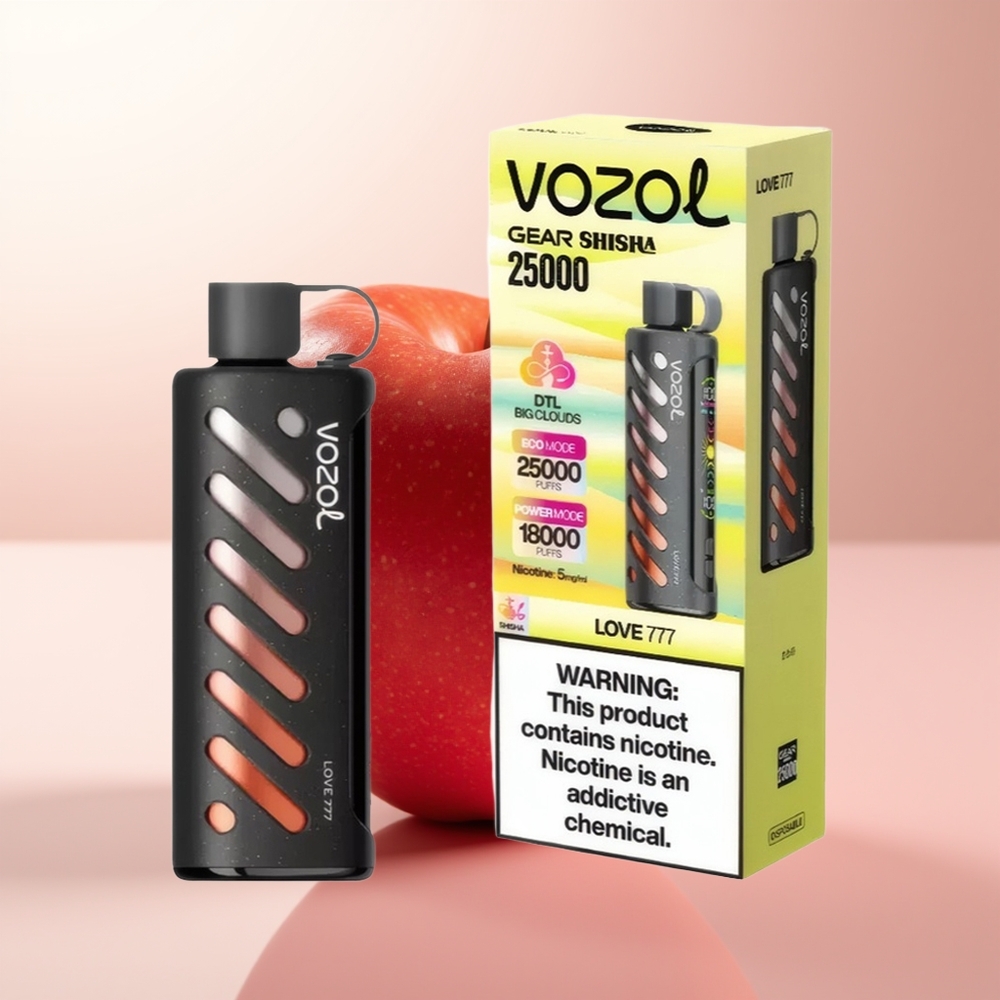 VOZOL Gear Shisha 25000 Puffs Amor 777 Sabores Duales