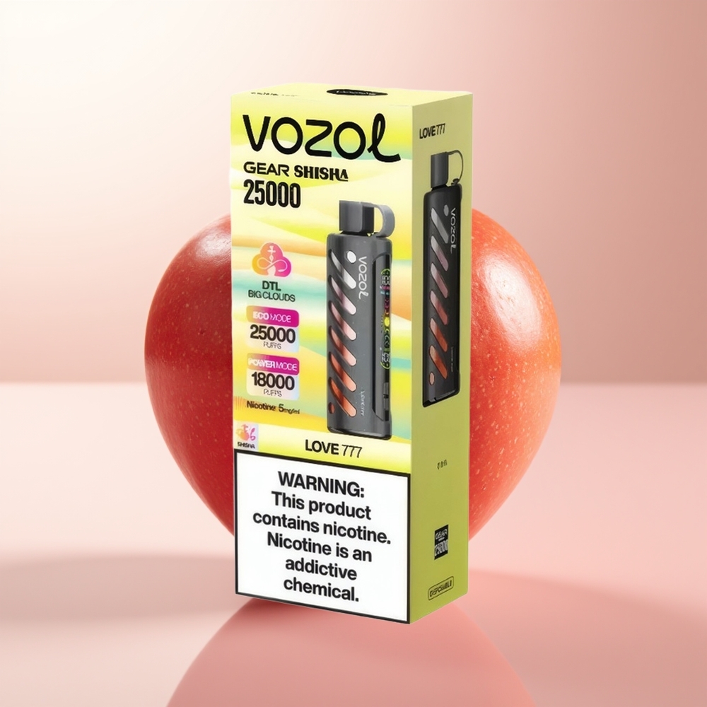 VOZOL Gear Shisha 25000 Puffs Amor 777 Sabores Duales