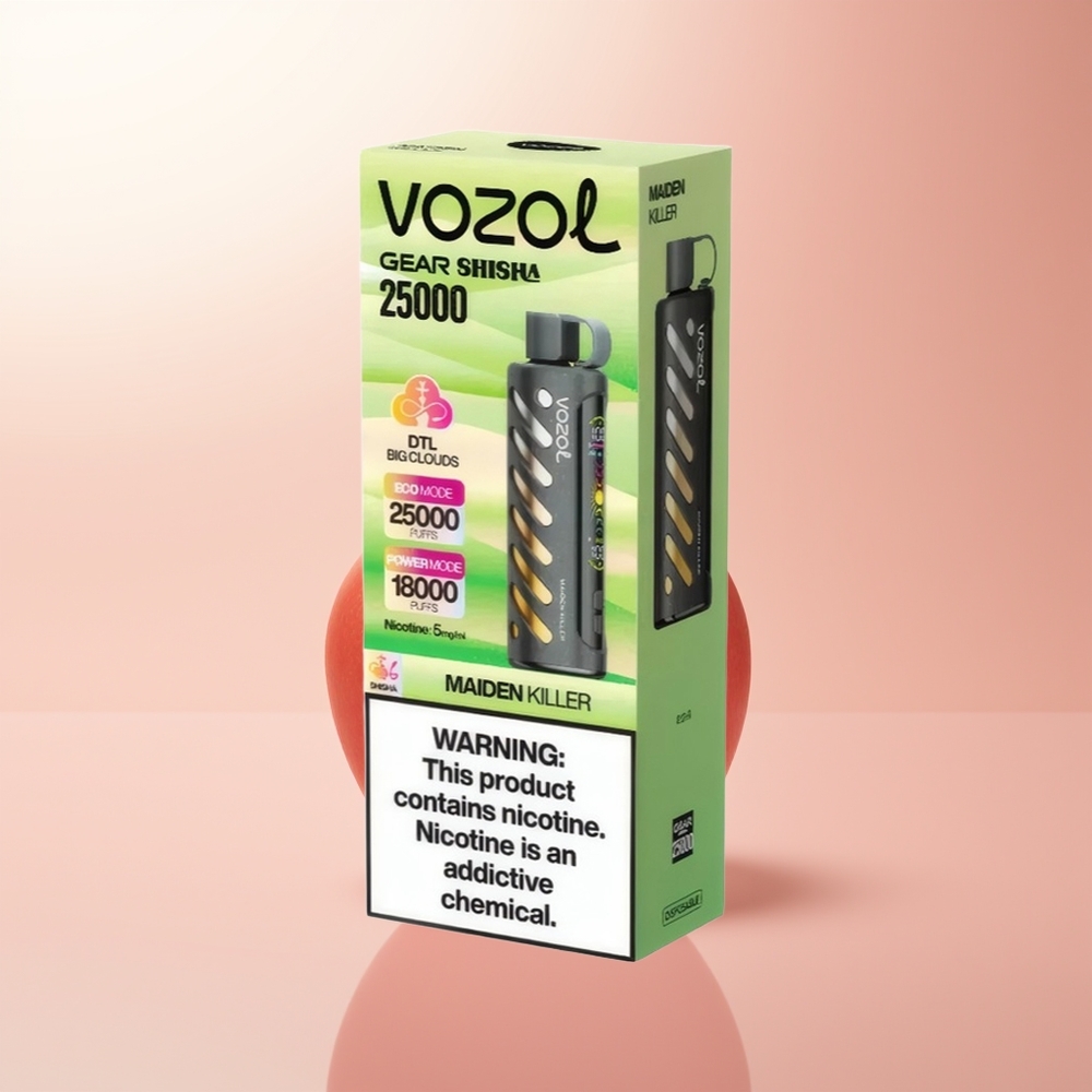 VOZOL Gear Shisha 25000 Puffs Asesino de Doncellas S.i.L.C Tech Dual Mesh
