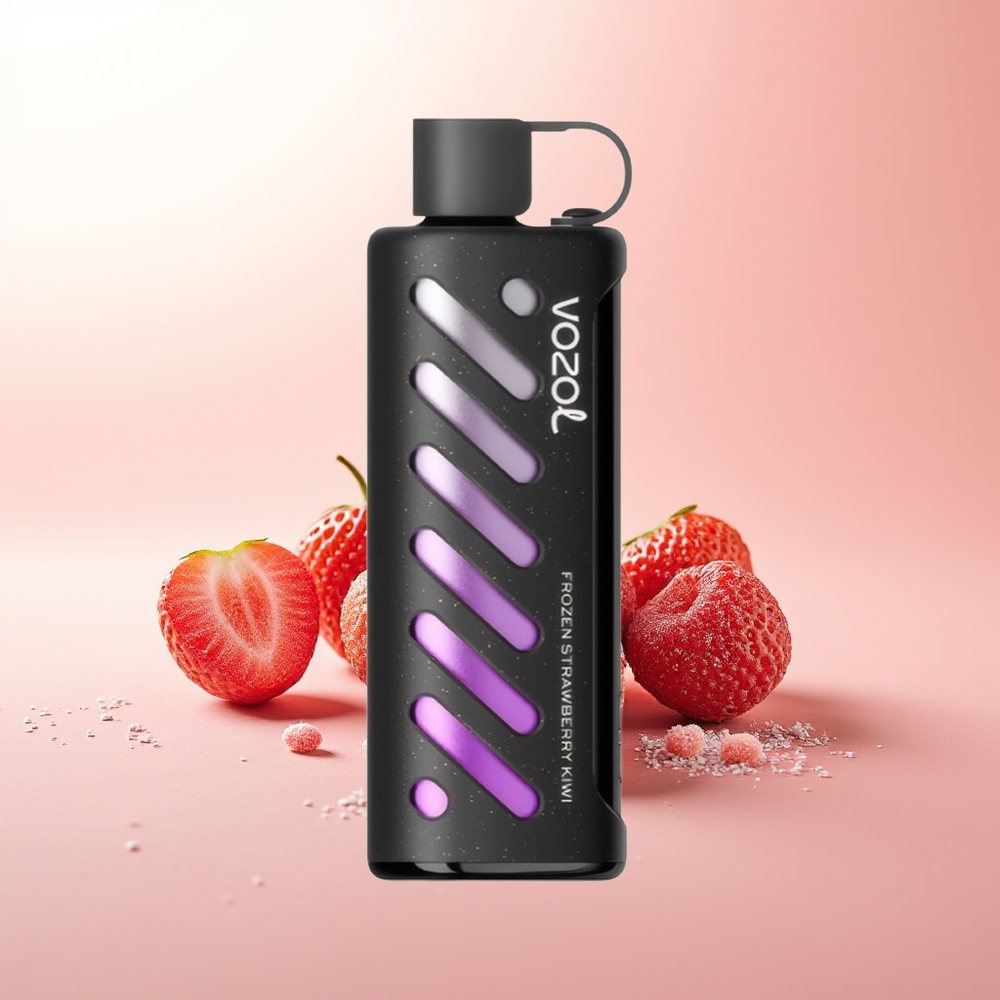 VOZOL Gear Shisha 25000 Puffs Fresa Congelada Kiwi con 30 Sabores Deliciosos y Dual Mesh Dual Modes