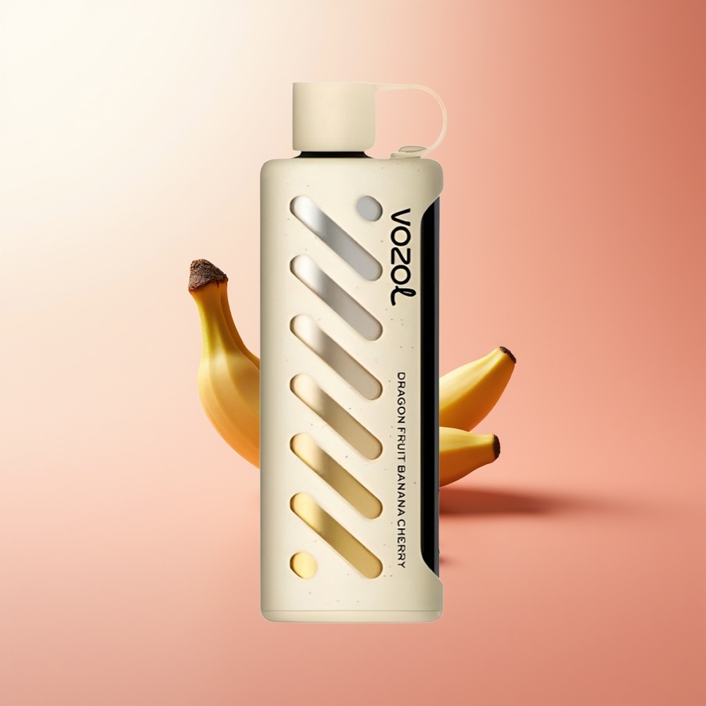 VOZOL Gear Shisha 25000 Puffs Fruta Dragón Plátano Cereza con Dual Mesh y 5mg/ml