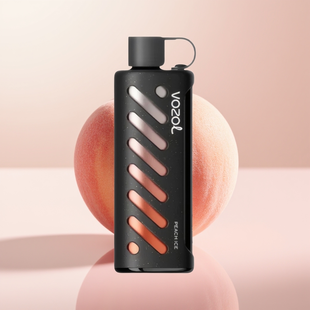 VOZOL Gear Shisha 25000 Puffs Helado de Durazno con Chip Inteligente y Doble Malla