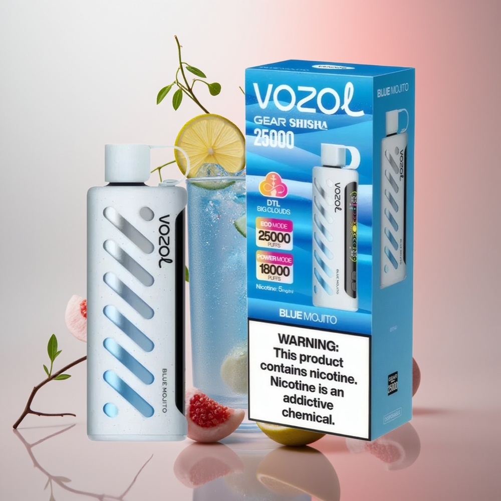 VOZOL Gear Shisha 25000 Puffs Mojito Azul Dual Chip S.i.L.C