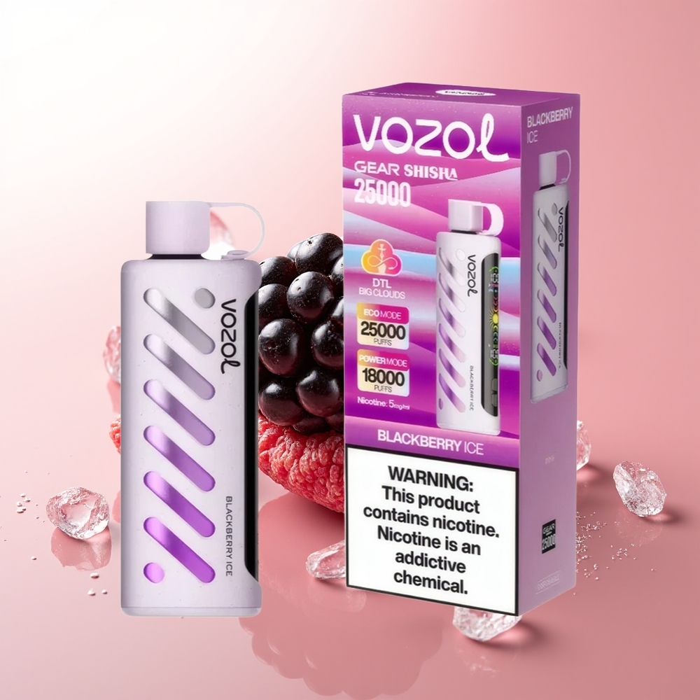 VOZOL Gear Shisha 25000 Puffs Moras Heladas Dual y S.i.L.C
