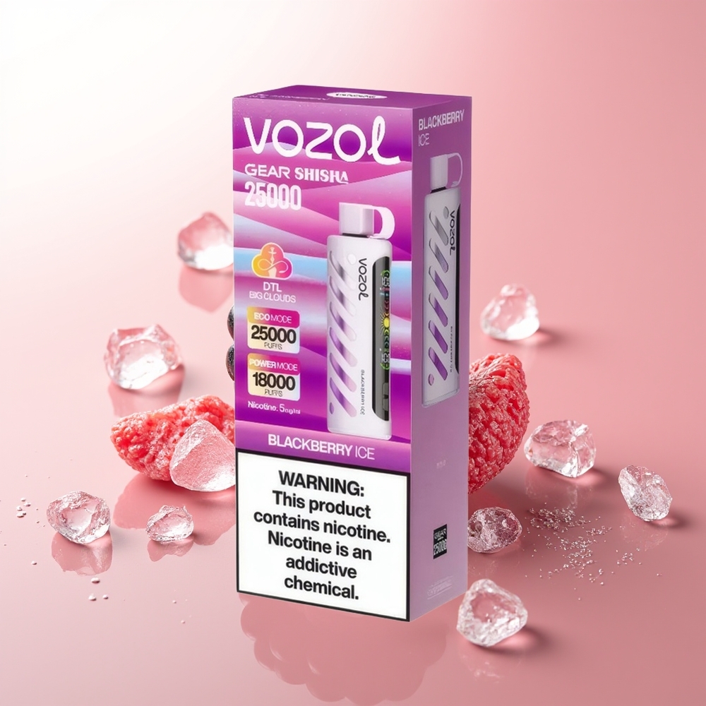 VOZOL Gear Shisha 25000 Puffs Moras Heladas Dual y S.i.L.C