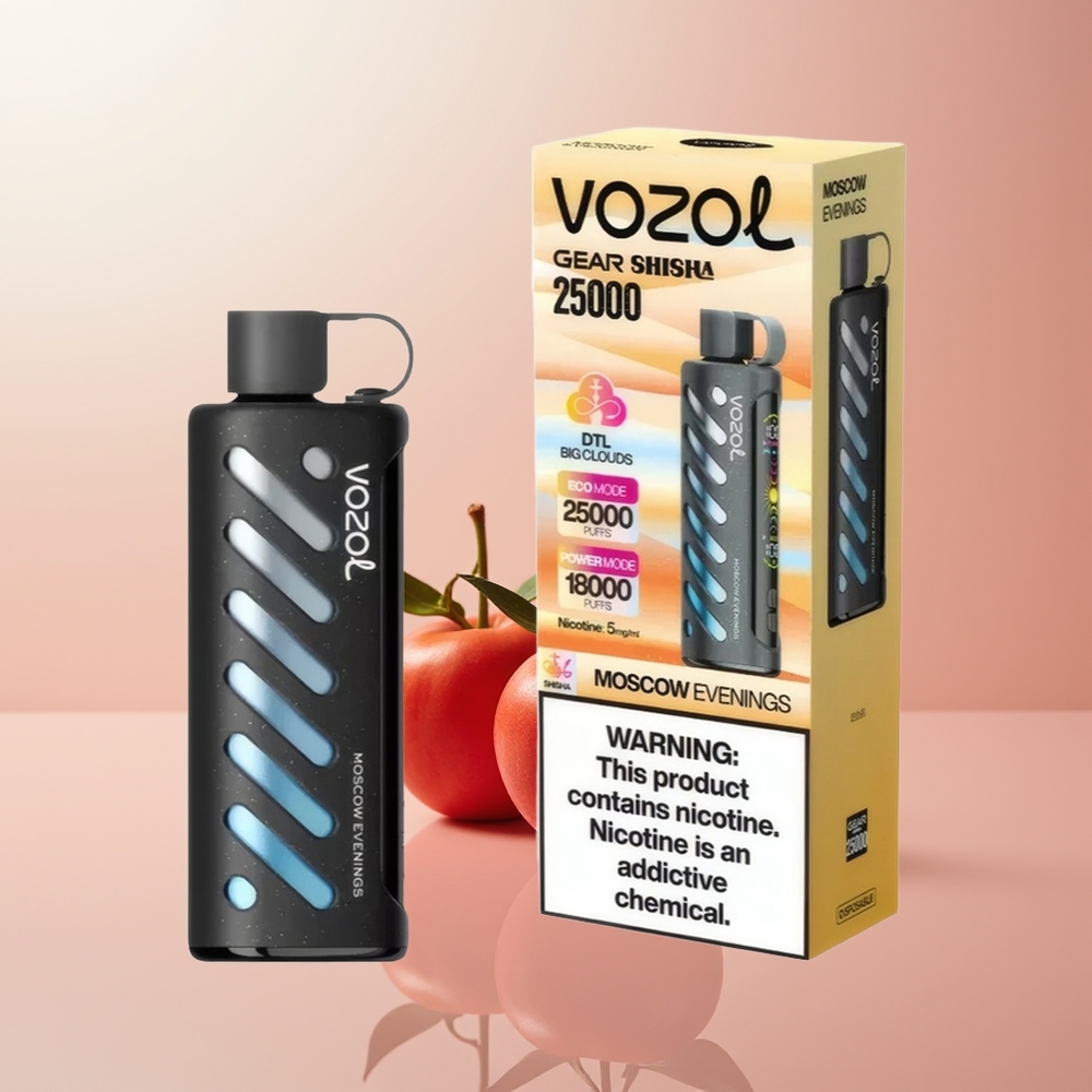 VOZOL Gear Shisha 25000 Puffs Noches de Moscú con Doble Malla y 30 Sabores