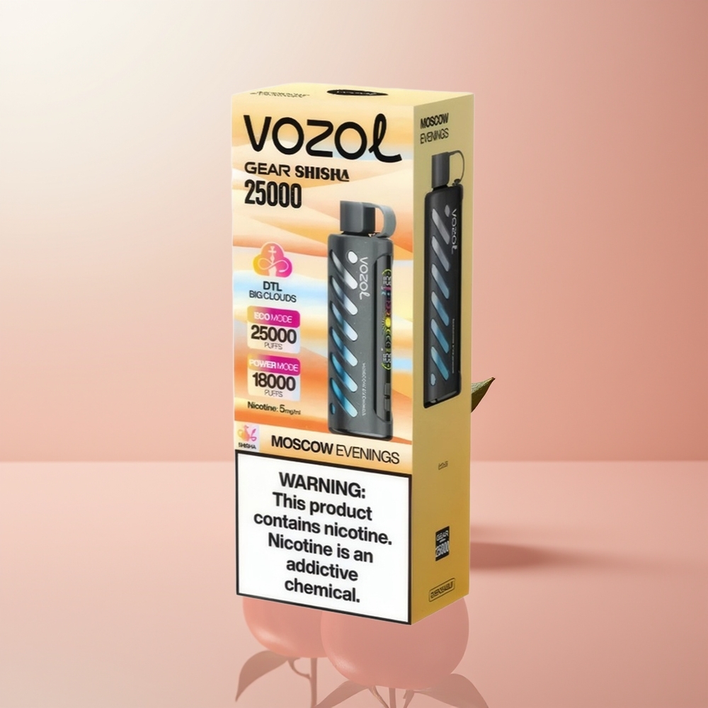 VOZOL Gear Shisha 25000 Puffs Noches de Moscú con Doble Malla y 30 Sabores