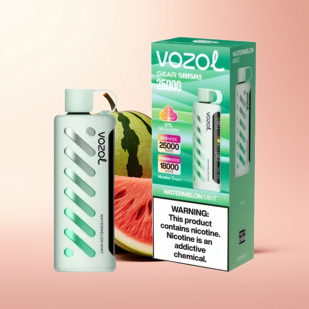 VOZOL Gear Shisha 25000 Puffs Sandía Menta Dual Tech Mesh