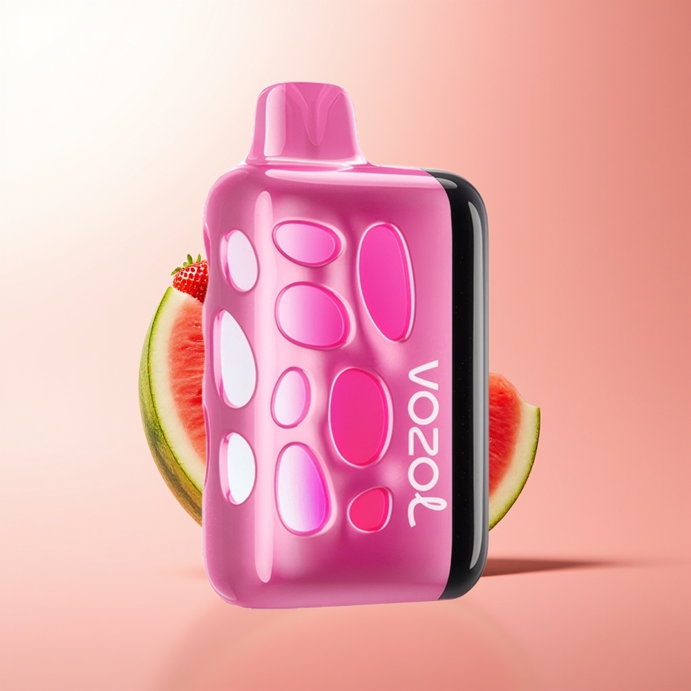VOZOL RAVE 40000 Puffs Fresa Sandía Brillante Carga Rápida