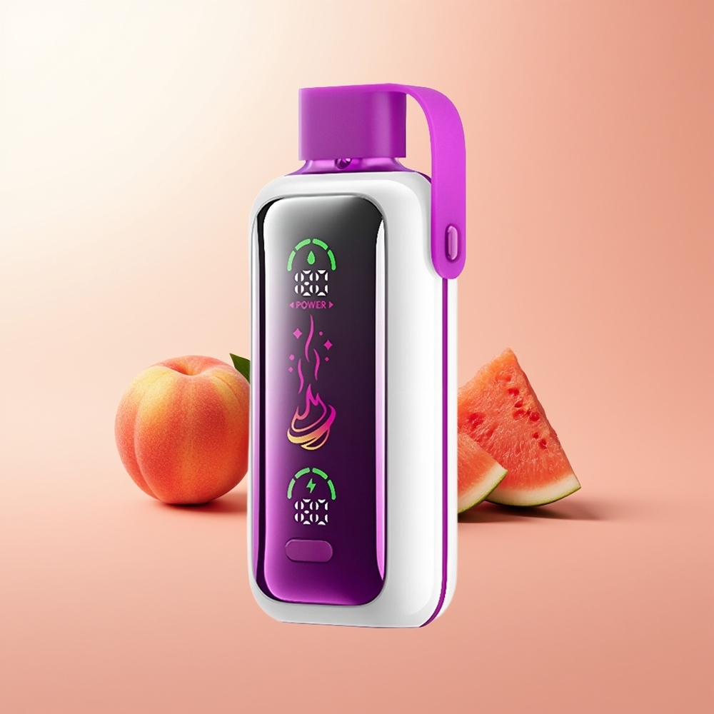 VOZOL Star 20000 Puffs Agua de Melocotón Mango Sandía con Pantalla HD y Doble Malla
