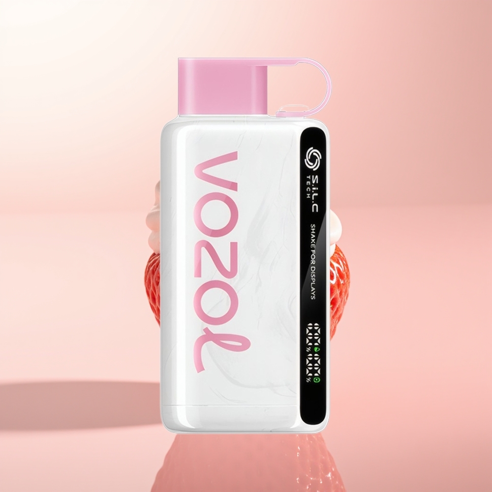 VOZOL STAR 9000/12000 Puffs Helado de Fresa con Carga Rápida y Protección de Boquilla