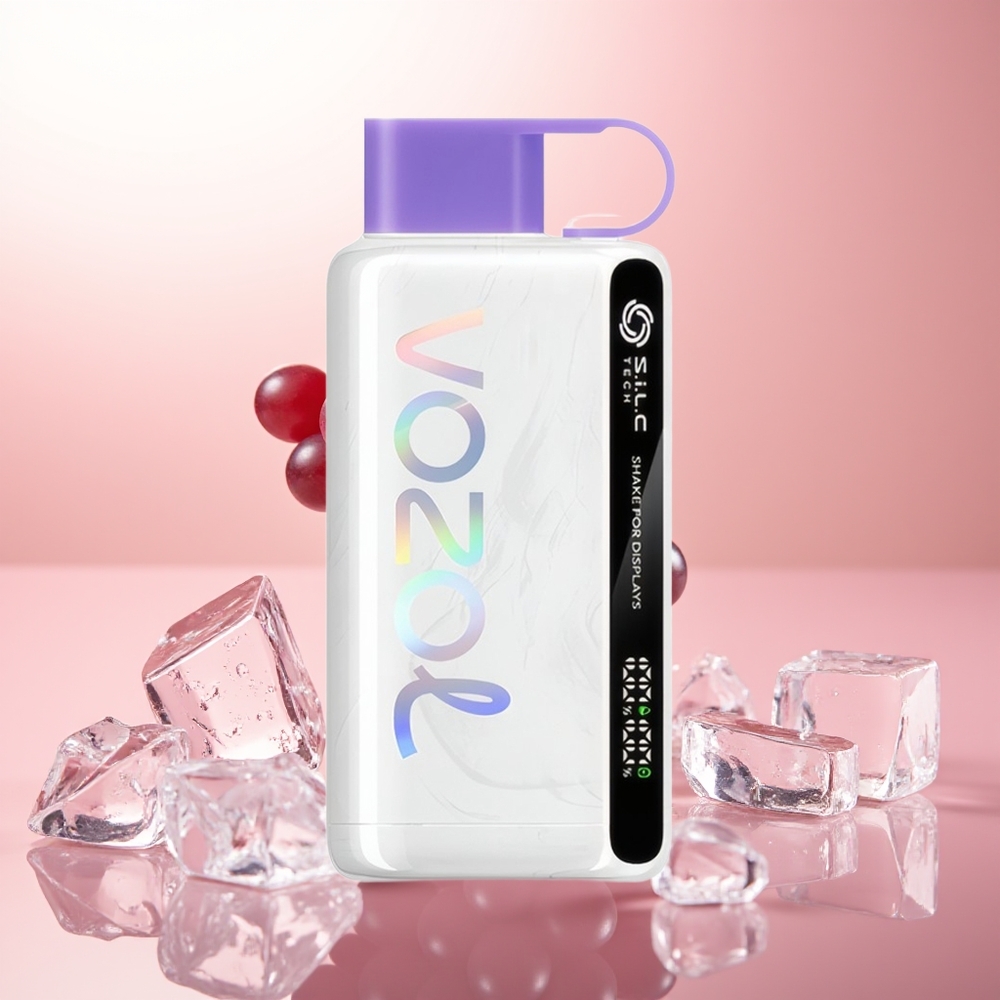 VOZOL STAR 9000/12000 Puffs Hielo de Uva con Carga Rápida y Protección de Boquilla