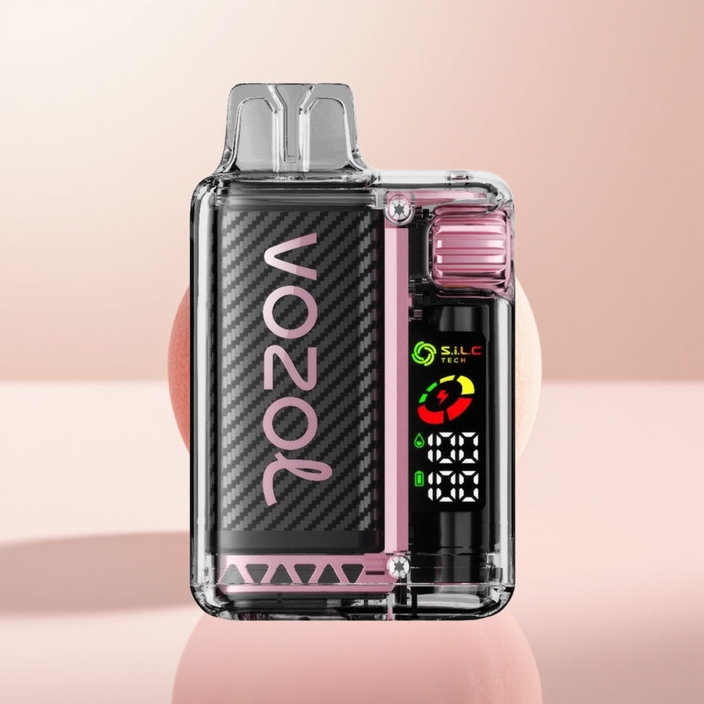 VOZOL Vista 20000 Puffs Helado de Durazno con Pantalla OLED y Ajuste de 6 Niveles